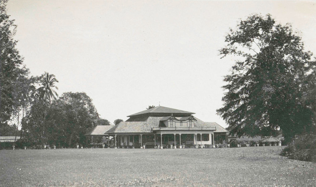 Detail of Medan house with garden in Gedang Johore, Indonesia by Anonymous