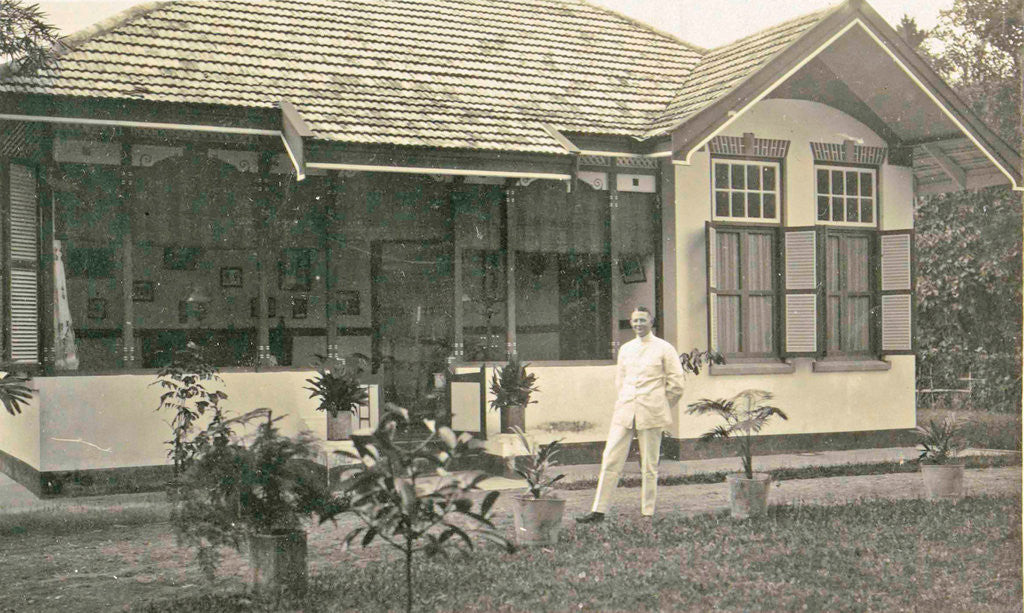 Detail of Sumatra indonesia, home Toentoengan (Deli Mij) With C. Kroese yard by Anonymous