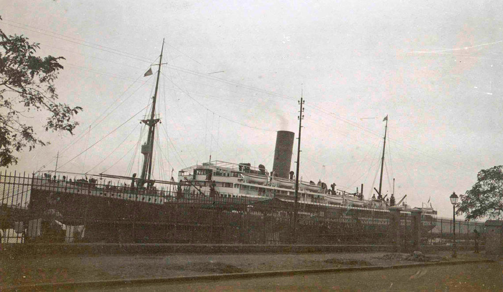 Detail of Port Said, Suez Canal pier with the Prince of the Netherlands by Anonymous