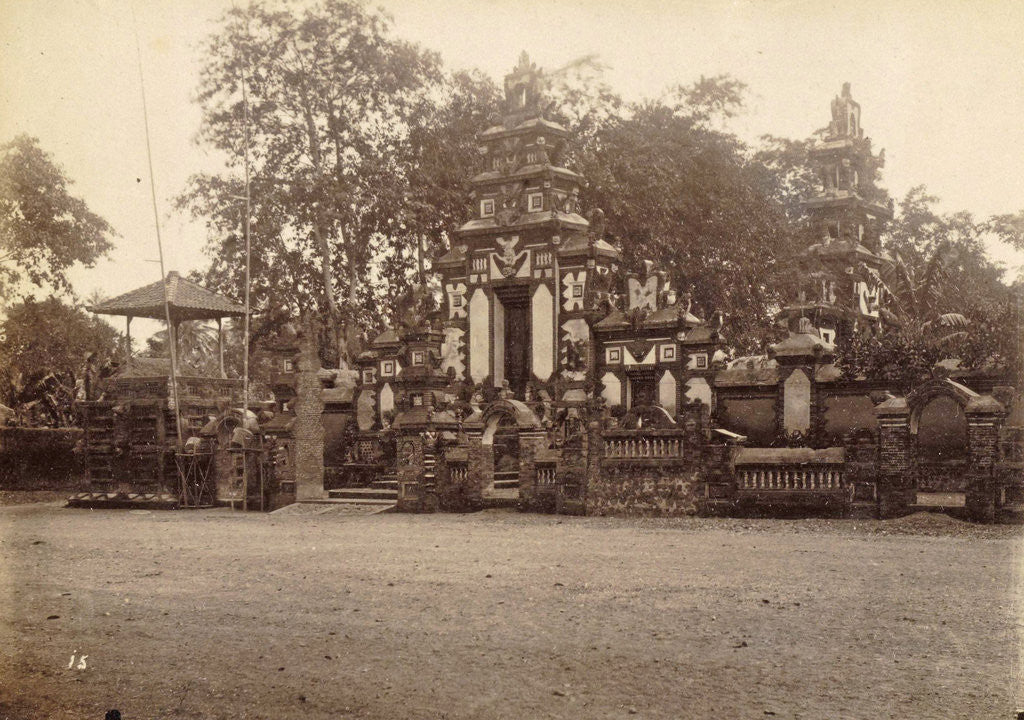Detail of Dutch East Indies, indonesia, Dewatempel at Tjakra Negara during Lombok Expedition 1894 by Anonymous