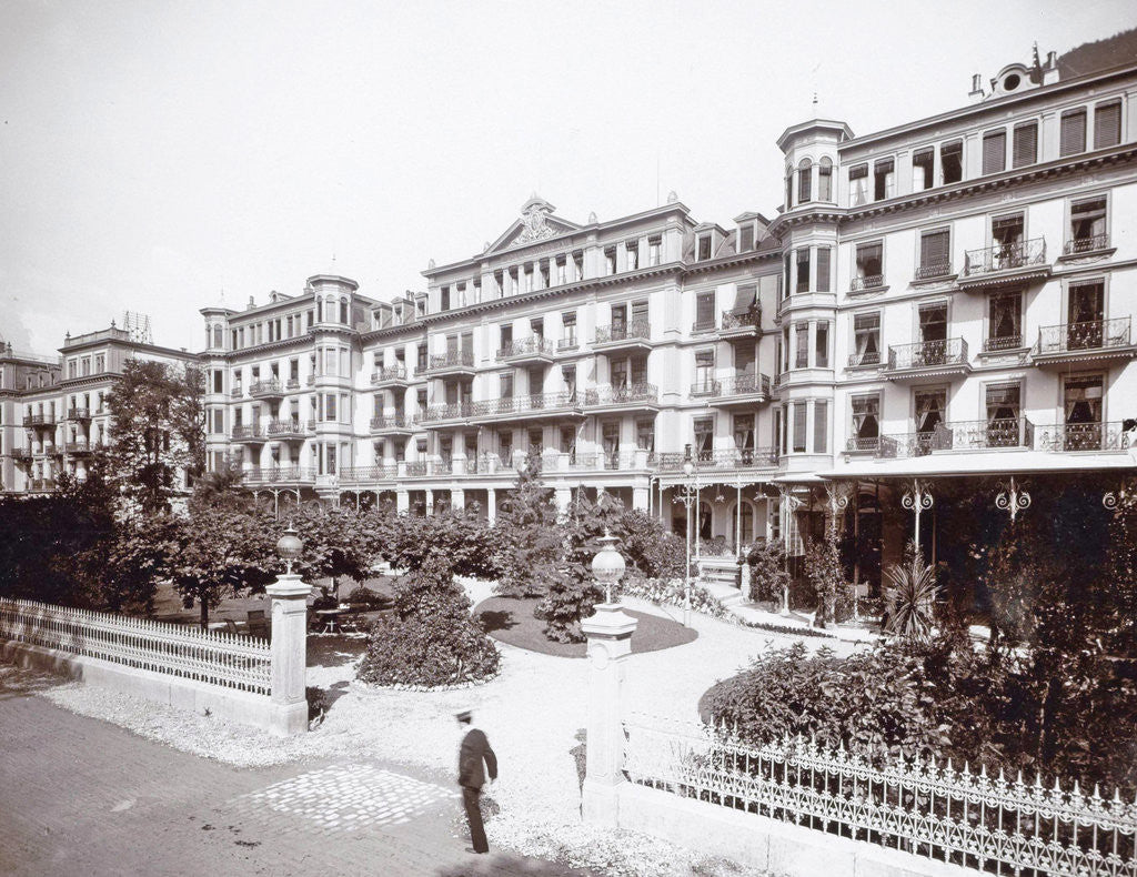 Detail of Interlaken Hotel Jungfrau, Switzerland by Anonymous