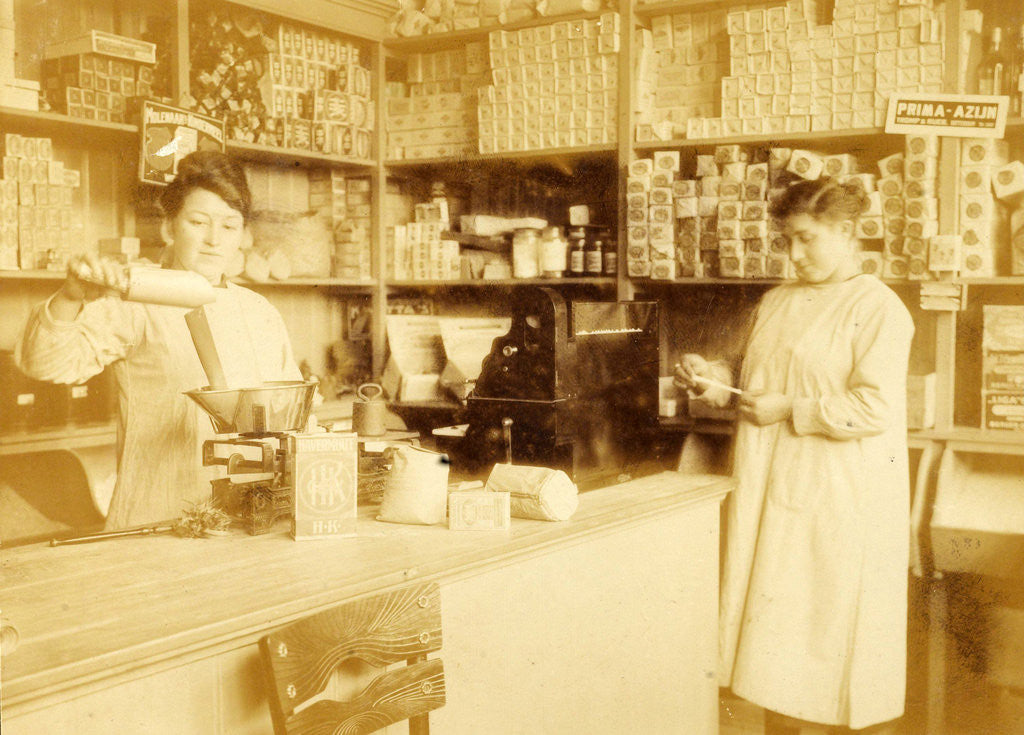 Detail of Interior Grocery Opwaarts, Molenstraat 62, Roosendaal by Anonymous