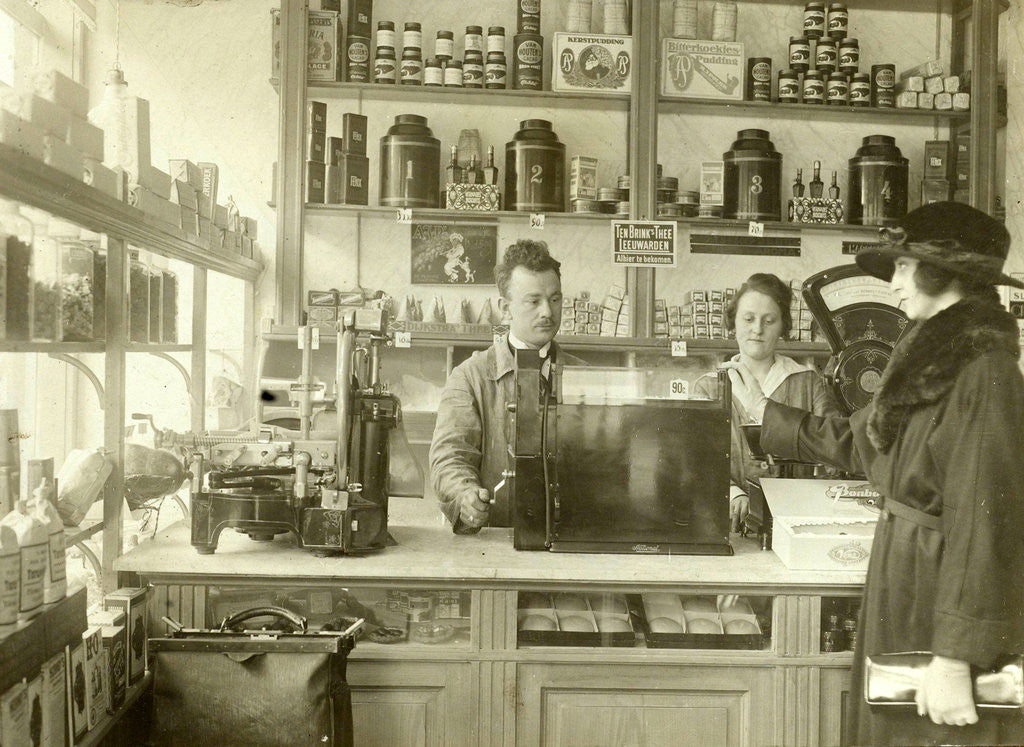 Detail of Interior of the grocery G. v.d Woerdt Van Woustraat 180, Amsterdam by Anonymous