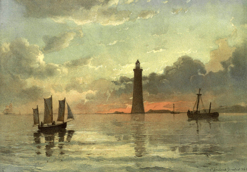 Detail of Painting Sunrise C. Frederick Sorensen by Anonymous