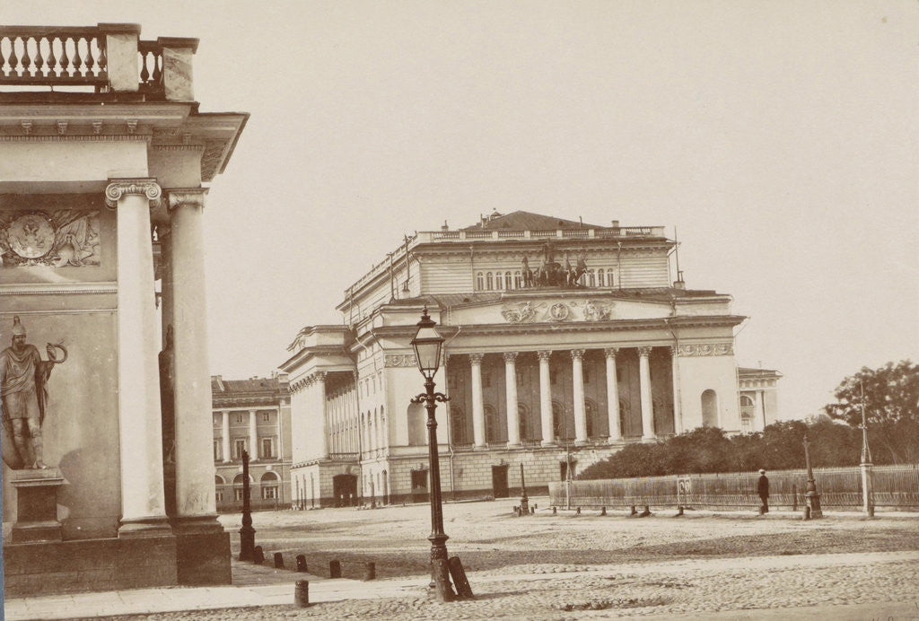 Detail of Alexander Theatre in St. Petersburg, Russia by A. Lorens