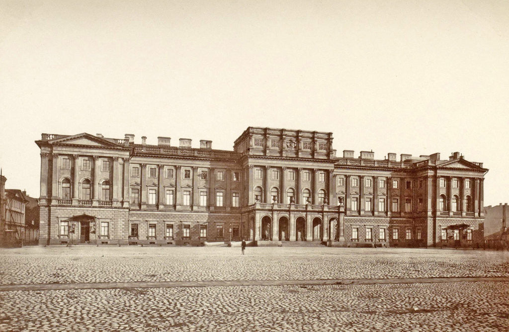 Detail of Mariinsky Palace in St. Petersburg, front view, Russia by Anonymous
