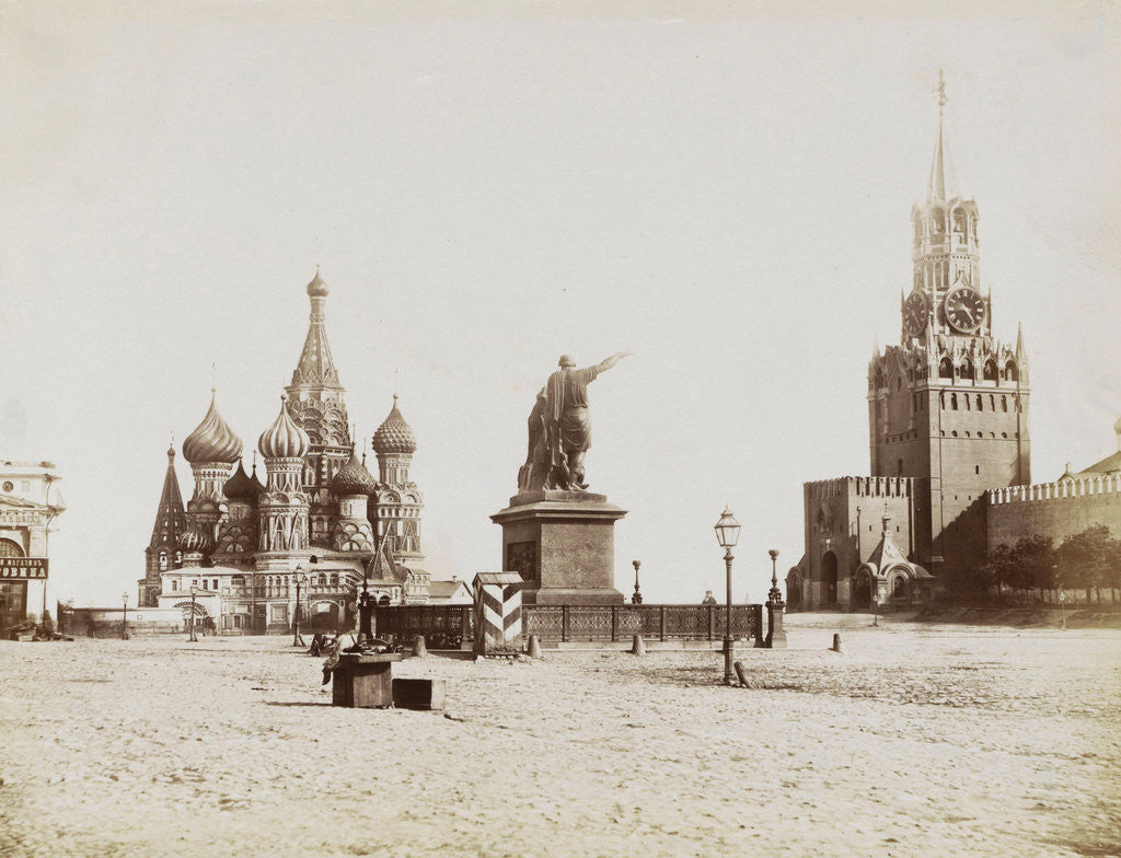 Detail of Red Square in Moscow, Russia by Anonymous