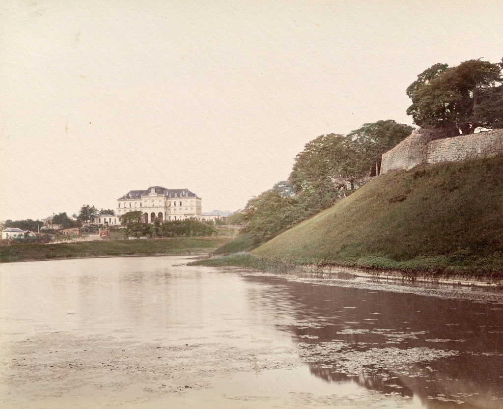 Detail of View of the headquarters of the Japanese Imperial Army, Japan by Anonymous