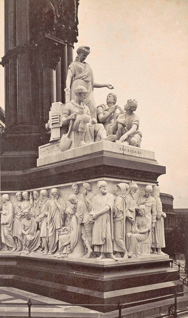 Detail of Picture Group at the foot of the Albert Memorial in London UK: engineering by Anonymous
