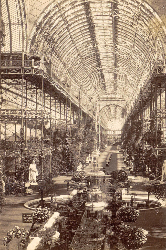 Detail of Interior Crystal Palace in London UK by Anonymous