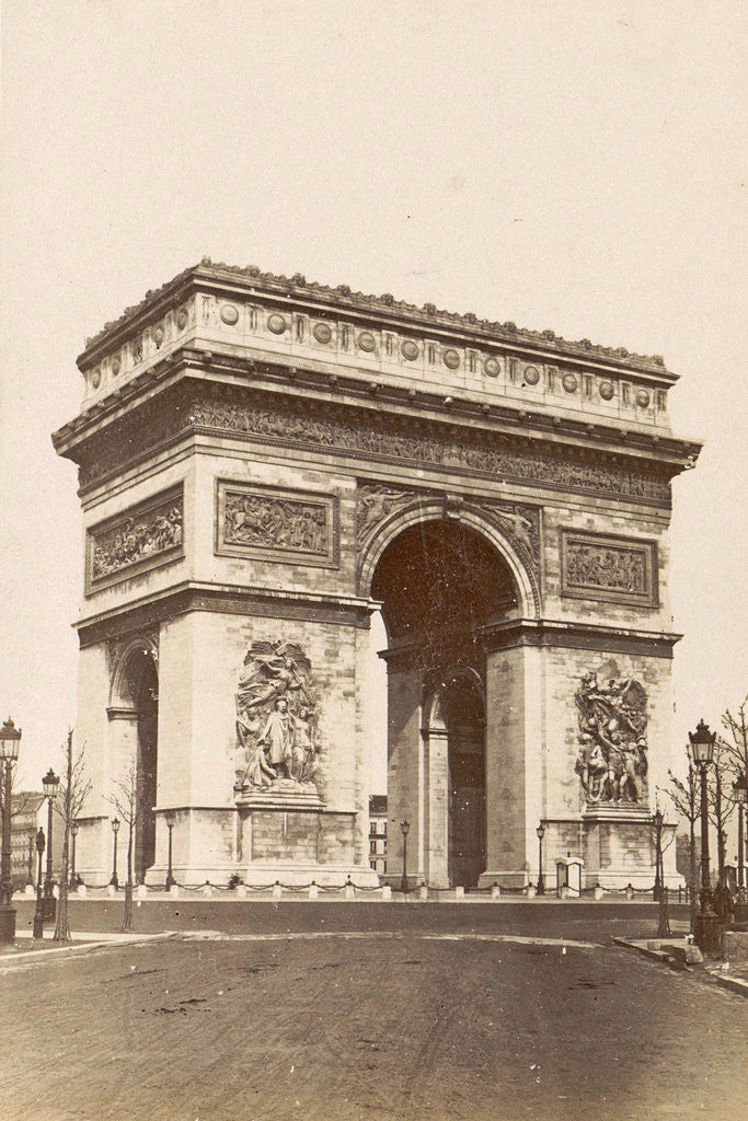 Detail of Arc de Triomphe in Paris, France by Anonymous