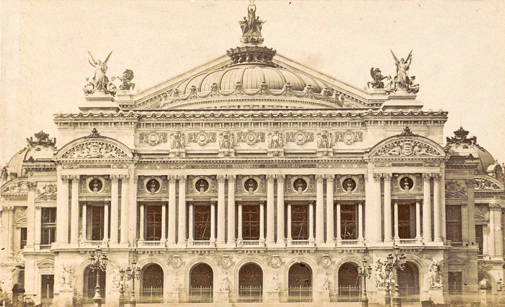 Detail of front of the Opera in Paris, France by Anonymous