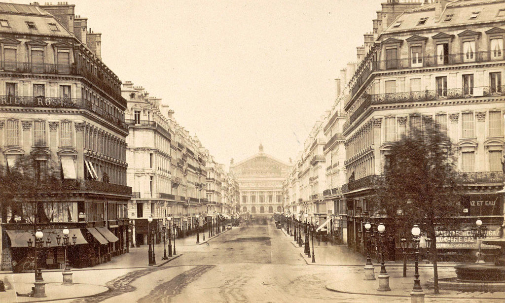 Detail of Avenue de l'Opera, seen in the direction of the Opera by Anonymous