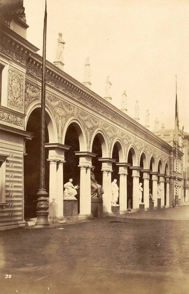 Detail of Pavilion at the World Expo in Paris, France in 1889 by Anonymous