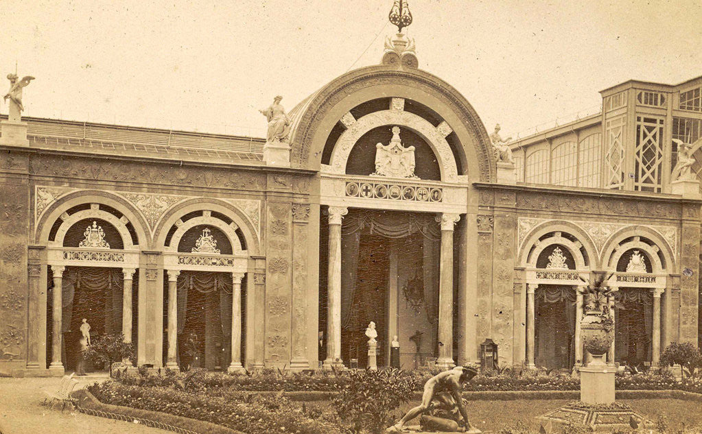 Detail of Italian pavilion at the World Exhibition in Paris, France in 1889 by Anonymous