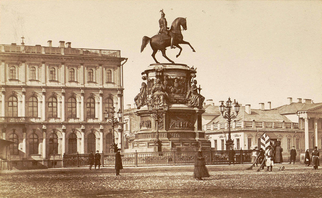 Detail of Monument to Nicholas I in St. Petersburg Russia by Anonymous