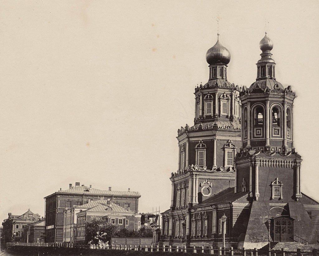 Detail of Exterior of a church and a building in Nizhniy Novgorod Russia by Anonymous