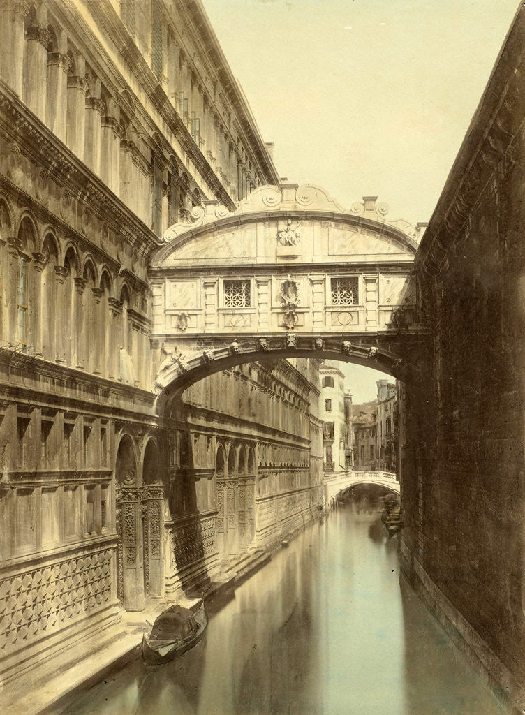 Detail of Venice, Bridge of Sighs Italy by Anonymous