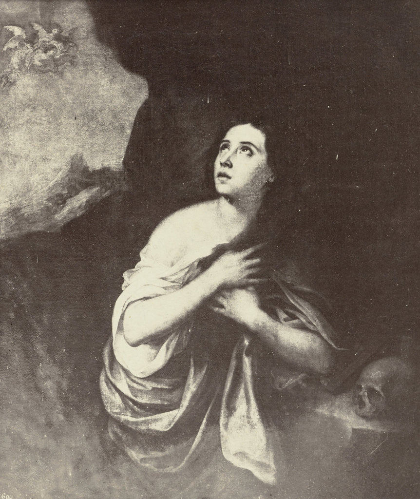 Detail of Museum of Isabella II Murillo, Mary Magdalene by Anonymous