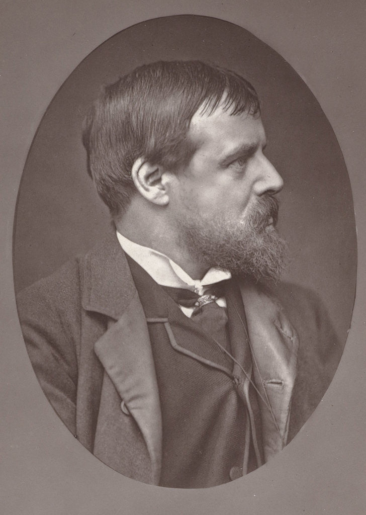 Detail of Portrait of Lawrence Alma Tadema by Henri J. Stemberg