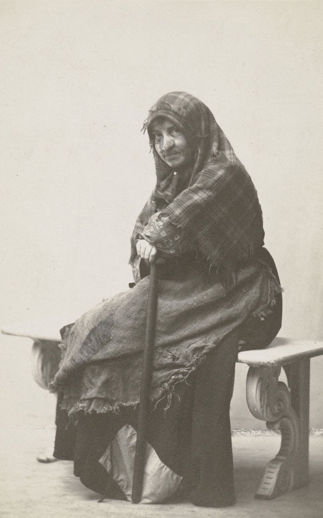 Detail of Portrait of Wies Dusee as witch by Anonymous