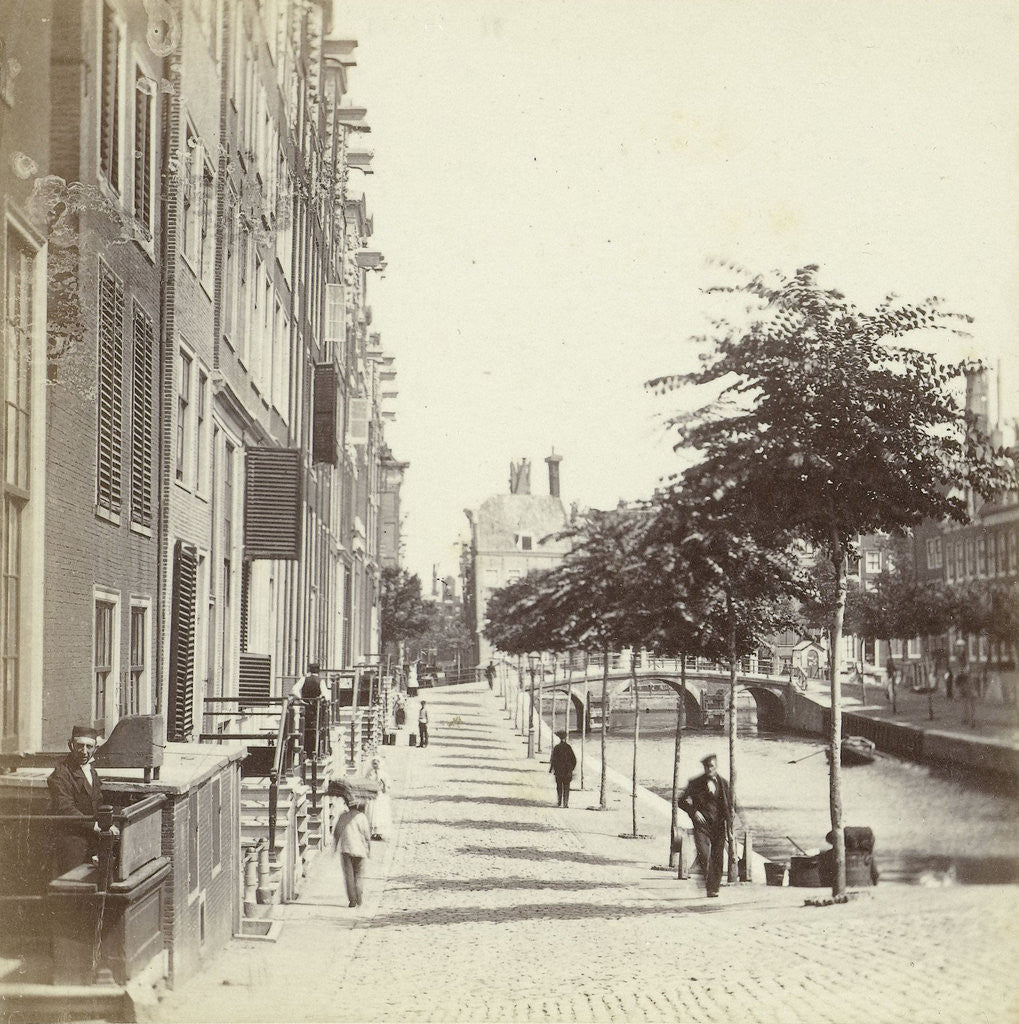 Detail of View of Leidse Gracht in Amsterdam by Anonymous