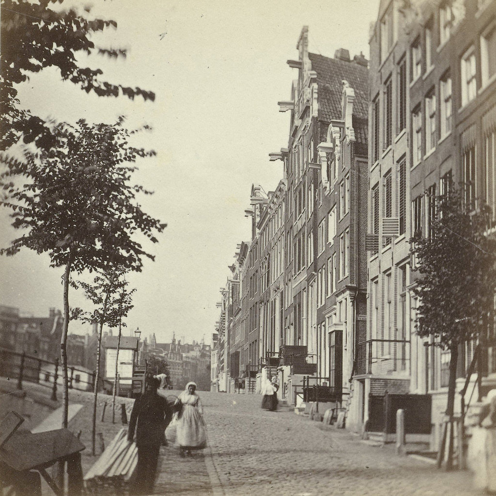 Detail of Singel over the Warmoesgracht, nowadays the Raadhuisstraat in Amsterdam by Anonymous