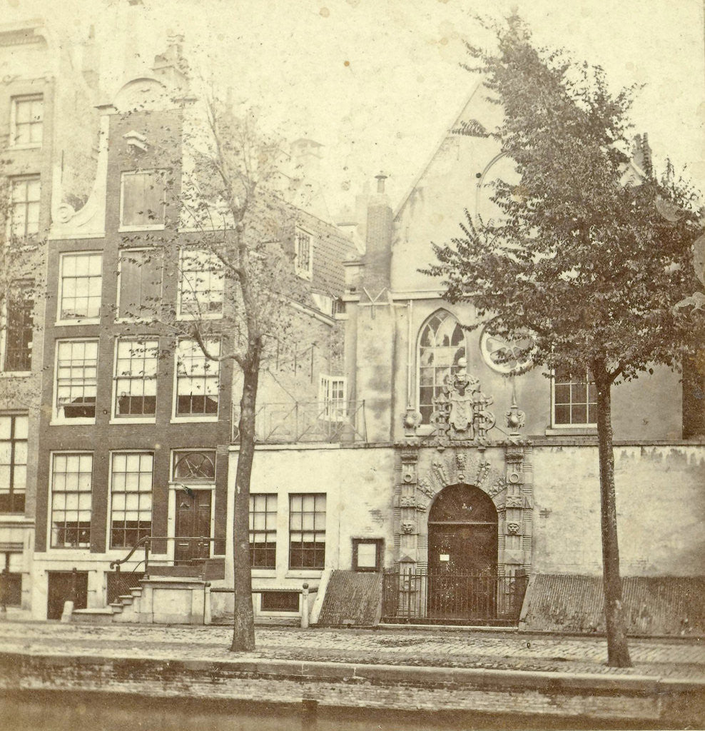 Detail of The Illustre School in Amsterdam by Anonymous