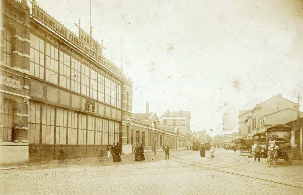 Detail of Station Square in Haarlem by Anonymous