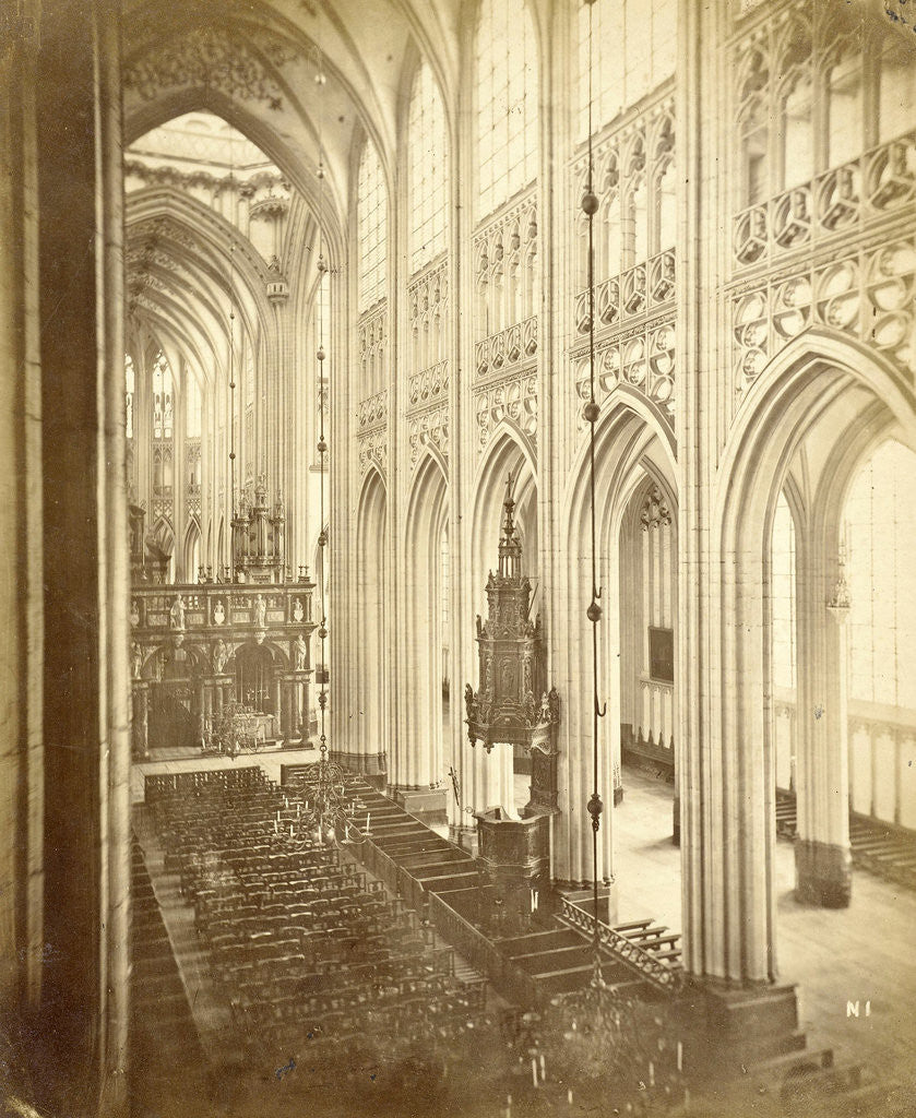 Detail of Interior of St. Jan 's-Hertogenbosch by A.G. Schull