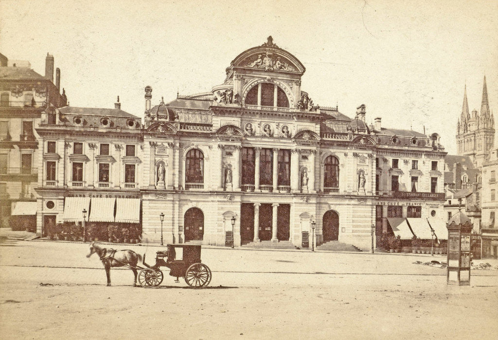 Detail of Theatre in Angers France by Vve. Vagneur