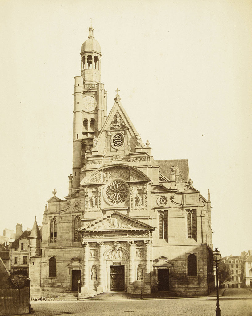 Detail of Church in St. Etienne du Mont France by Anonymous