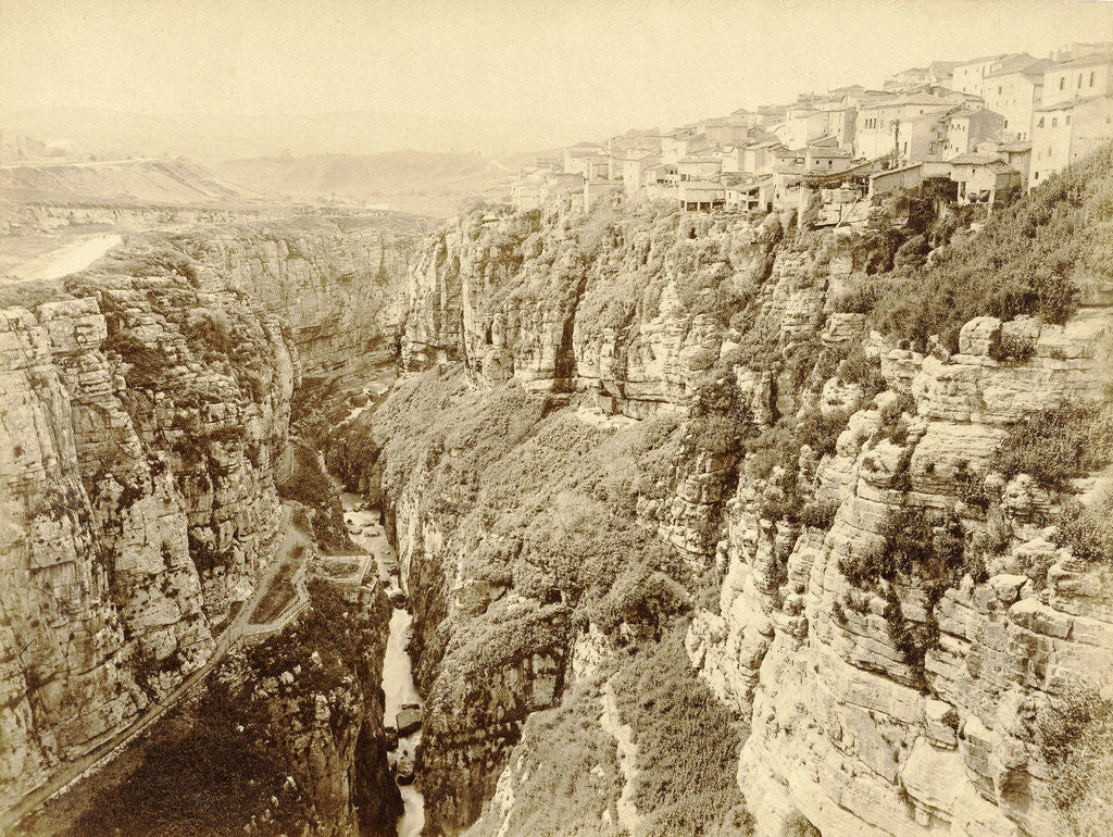 Detail of Gorge in Algeria by Étienne Neurdein