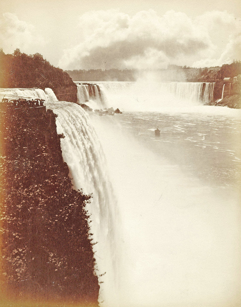 Detail of View of Niagara Falls as seen from Prospect Point by Anonymous