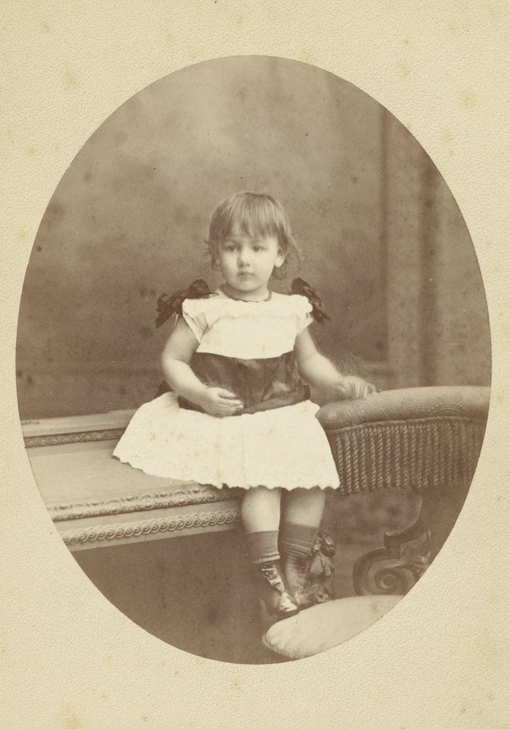 Detail of Oval studio portrait of Ida van Braam by C.E. Westerborg