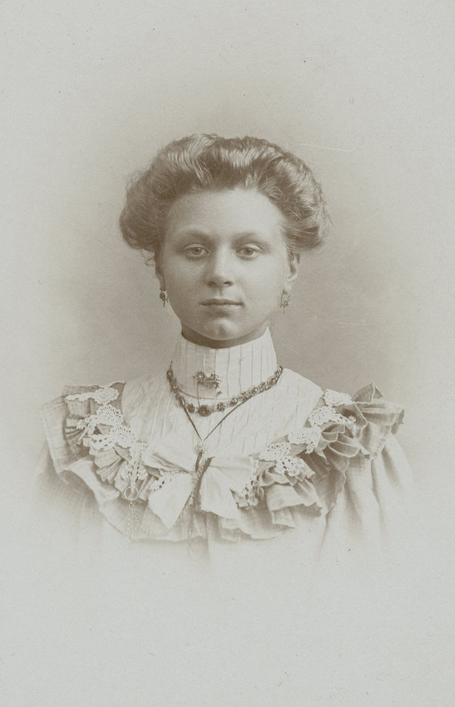 Detail of Studio portrait of young woman by Josephus Hendrikus Petrus Coppens