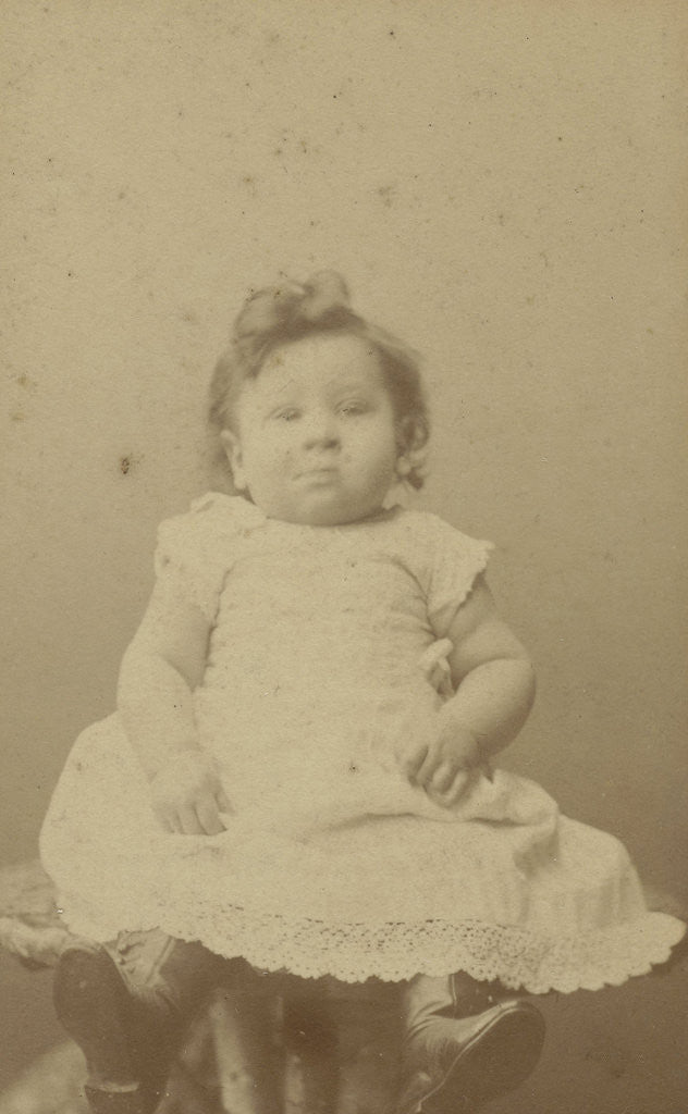 Detail of Studio Portrait of baby by W.J. van Pampus