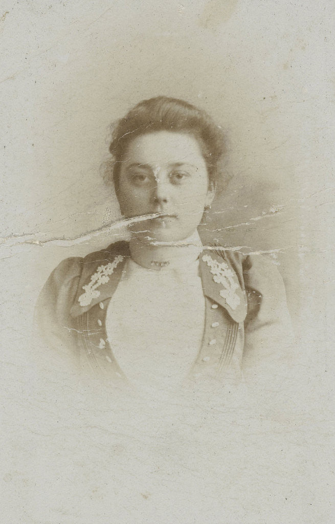 Detail of Studio Portrait of woman, bust by Josephus Hendrikus Petrus Coppens