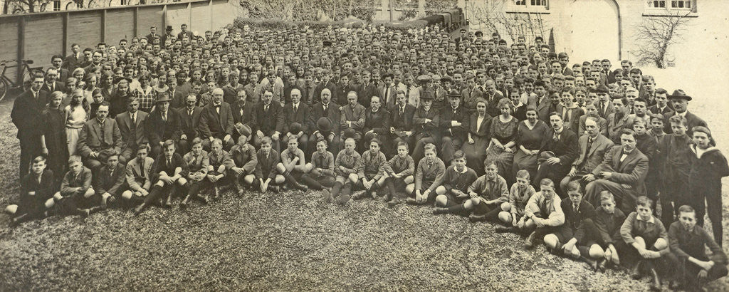 Detail of School photo with teachers and students by Anonymous