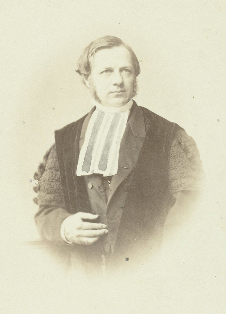 Detail of Portrait of C.H.D. Buys Ballot, professor in the Faculty of Mathematics and Physics at the University of Utrecht by Stoomdrukkerij De Industrie