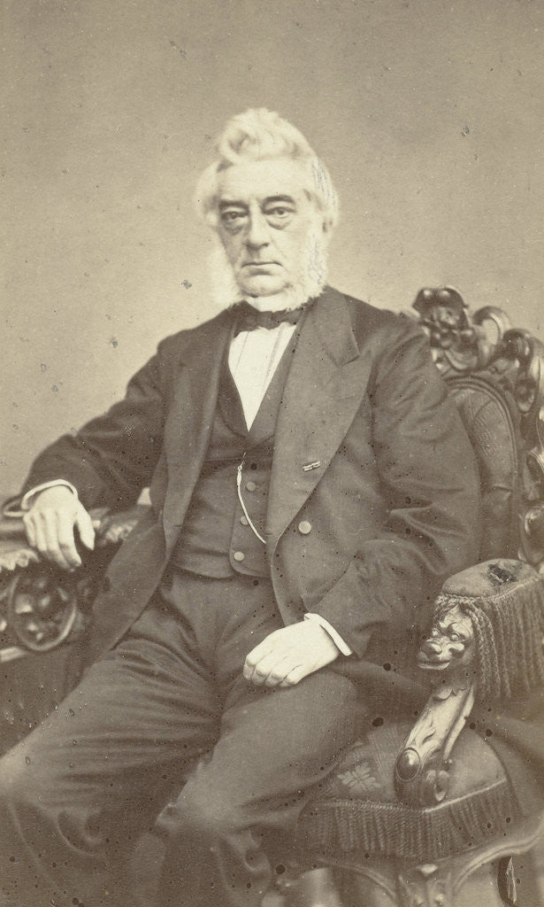 Detail of Portrait of F.A.W. Miquel, professor in the Faculty of Mathematics and Physics at the University of Utrecht by A.A. Vermeulen & Co.