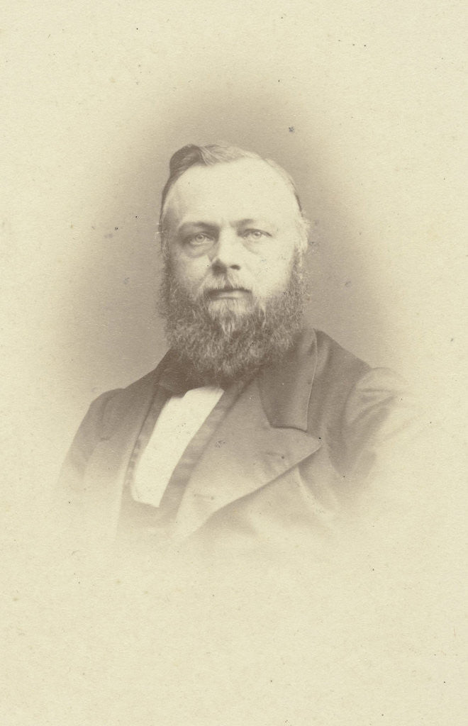 Detail of Portrait of C.W. Opzoomer, professor in the Faculty of Philosophy and Letters at the University of Utrecht by Wegner & Mottu