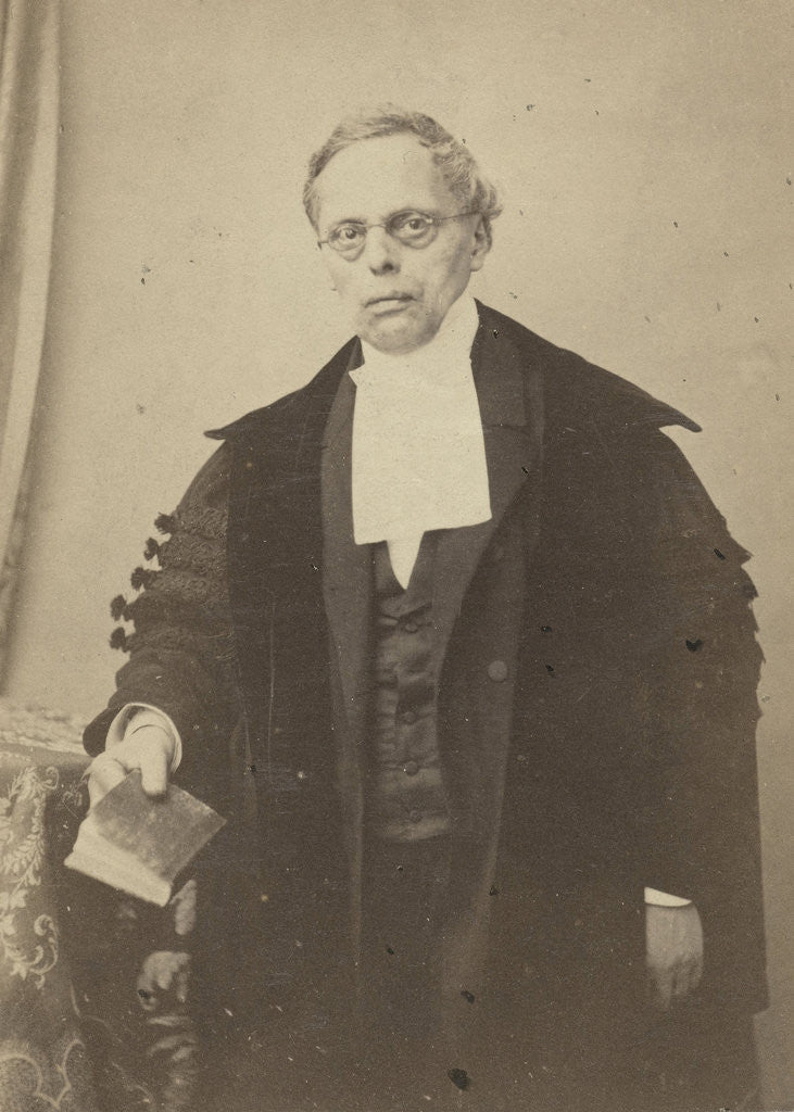 Detail of Portrait of J.A.C. Rovers in gown by Anonymous