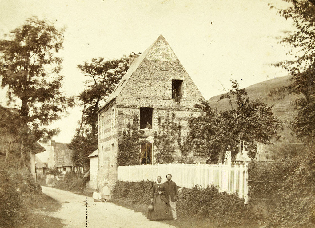 Detail of House in village street in Petit Dalles by Girard