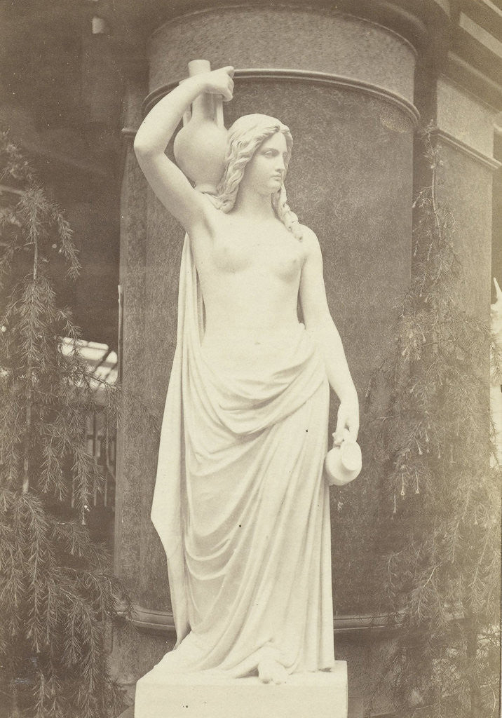 Detail of Sculpture of Rebecca by Davies, exhibited at the International Exhibition, London UK 1862 by William England