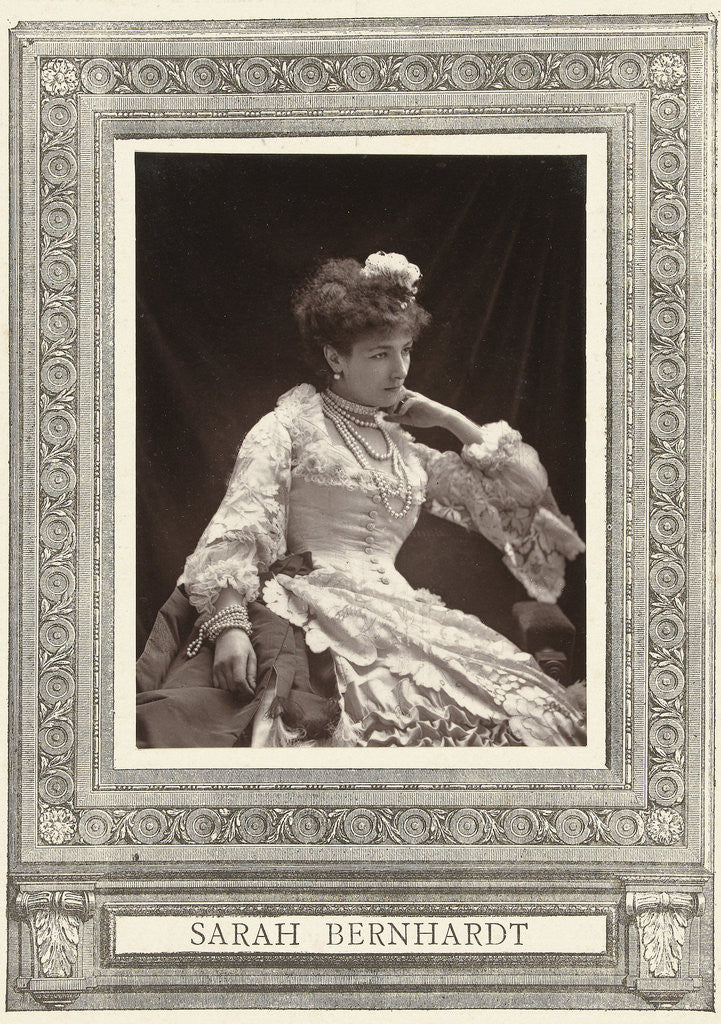 Detail of Portrait of Sarah Bernhardt, J. Tourtin, Ludovic Baschet by Goupil & Cie