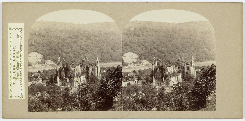 Detail of Tintern Abbey, From Chapel Hill by William Russell Sedgfield