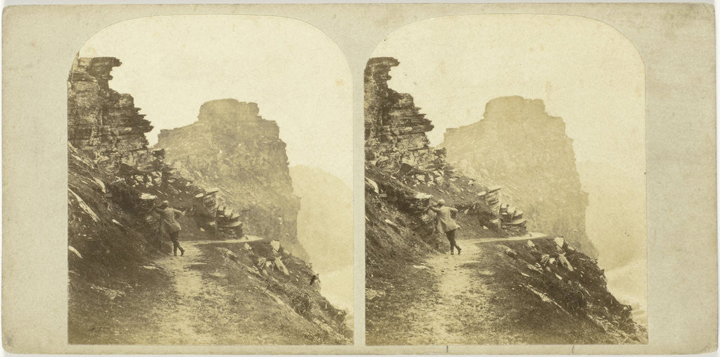 Detail of The North Walk Entrance to the Valley of Rocks, Lynton (No. 19) by William Spreat