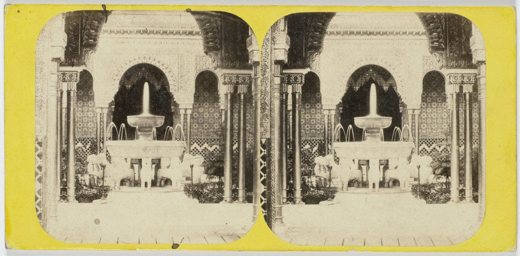 Detail of Crystal Palace The Alhambra and Court of Lions by The London Stereoscopic Company