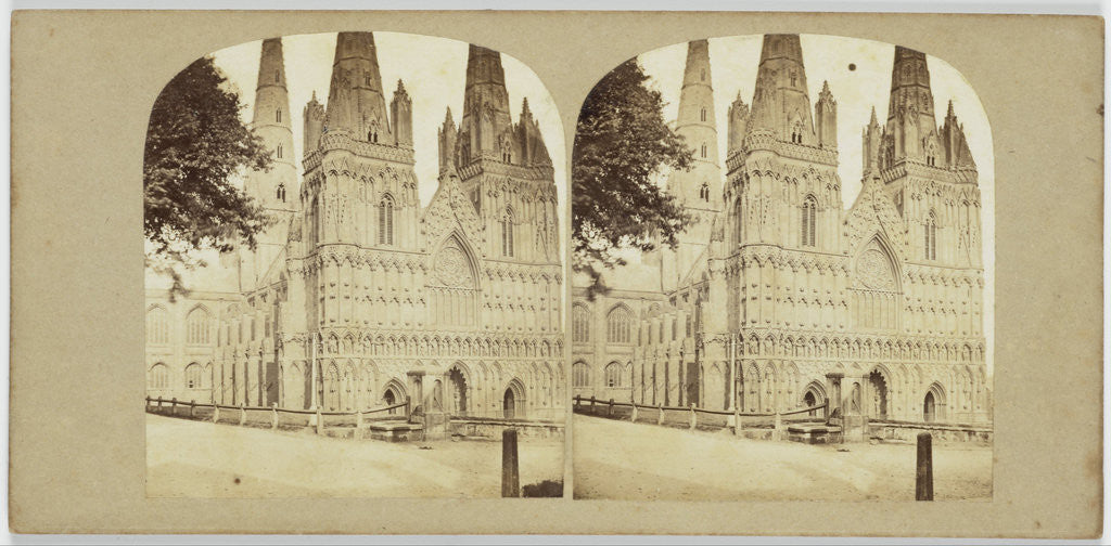 Detail of England Western Front, Litchfield Cathedral by Anonymous